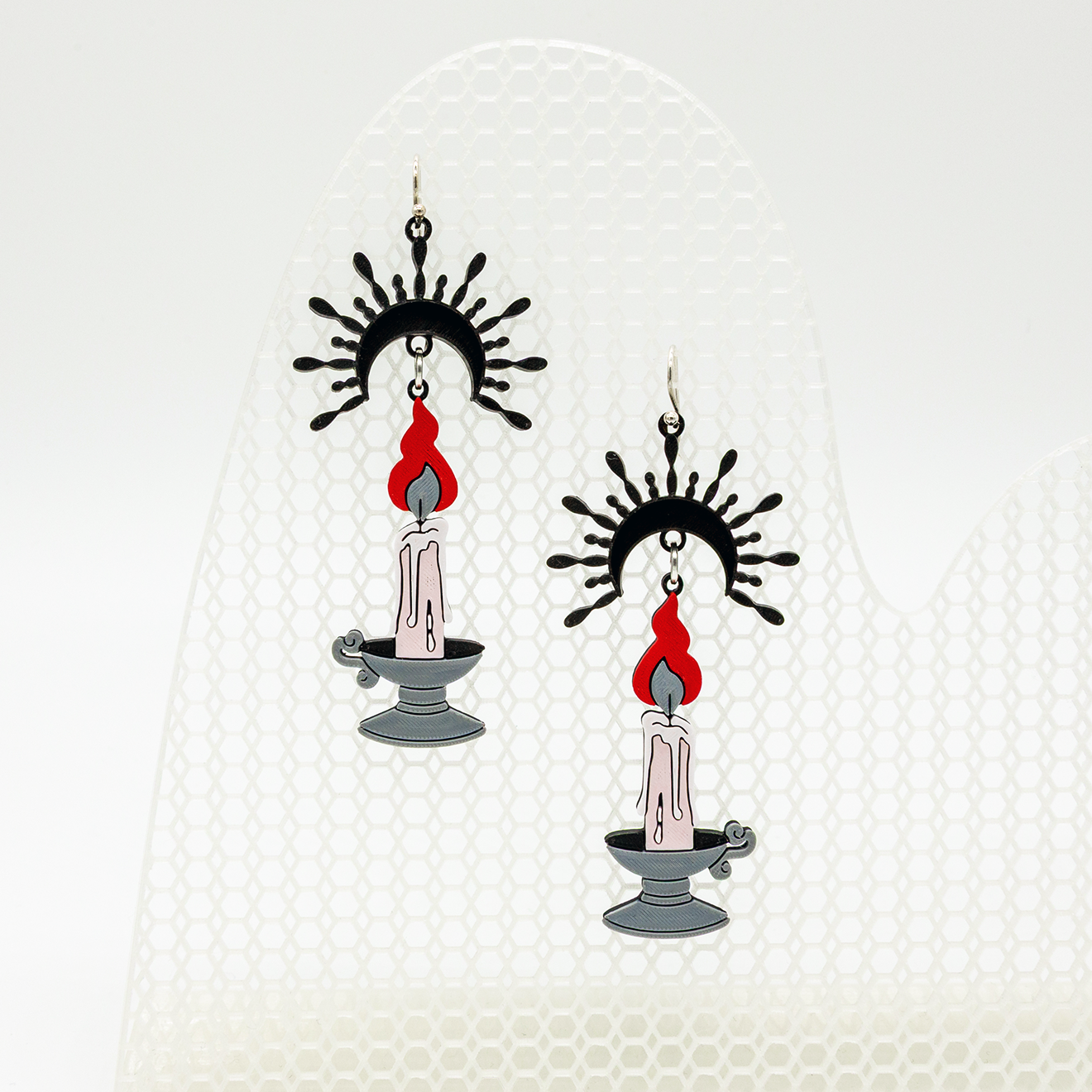 Burning Candle | Sterling Silver 925 | 3D Printed | Gifts for Her