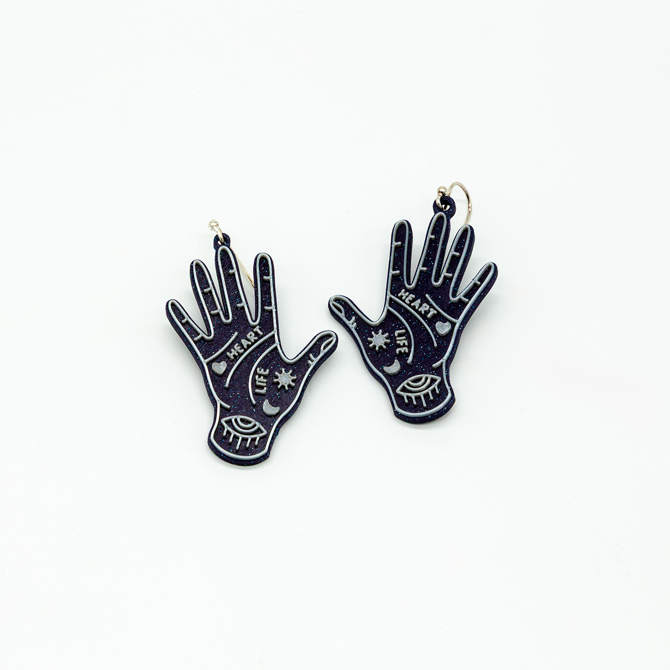 Cosmic Palmistry Earrings | Sterling Silver 925