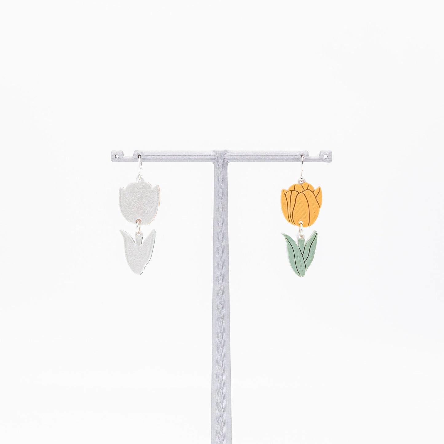 Tulip Flower Earrings | Sterling Silver 925