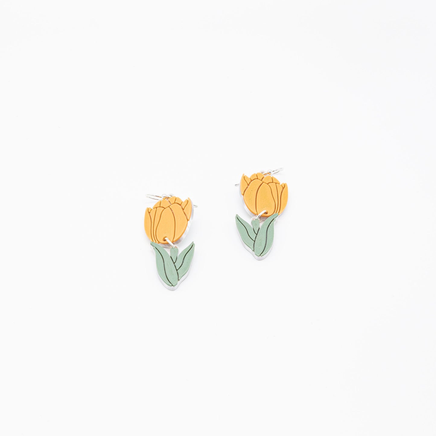 Tulip Flower Earrings | Sterling Silver 925