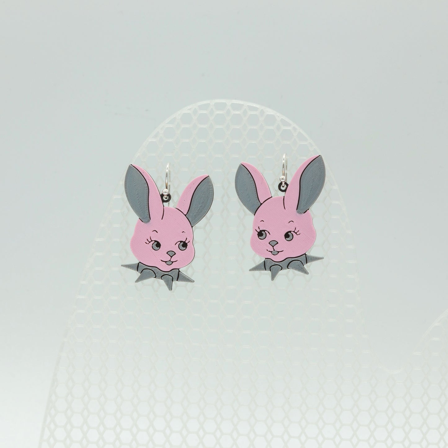 Vintage Kitsch Punk Bunny Earring | Sterling Silver 925