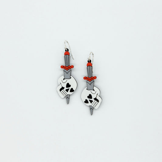 Love Skull with Dagger | Sterling Silver 925