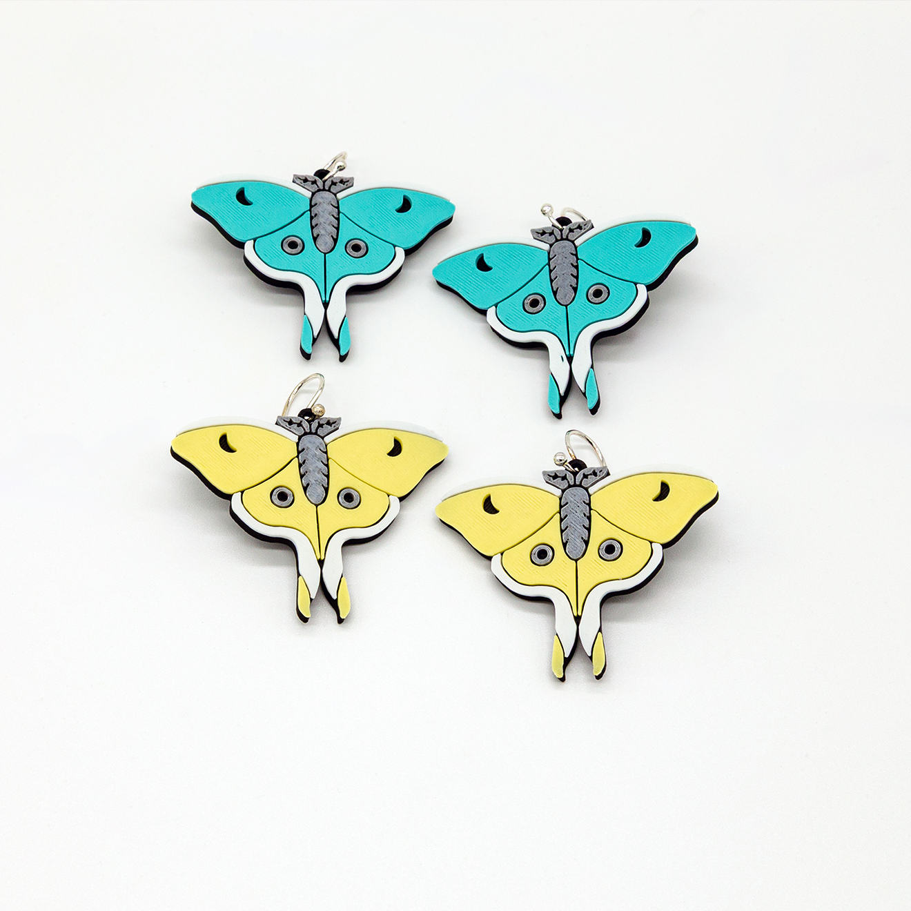 Luna Moth Earrings | Sterling Silver 925