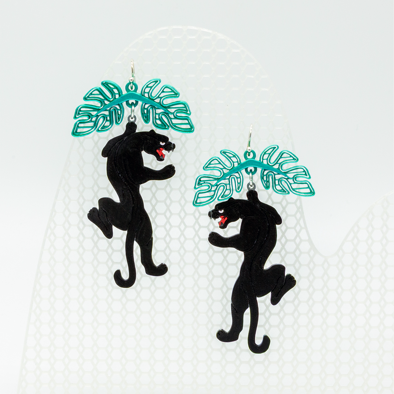 Black Panther in the Jungle | Sterling Silver 925 | 3D Printed | Gifts for Her
