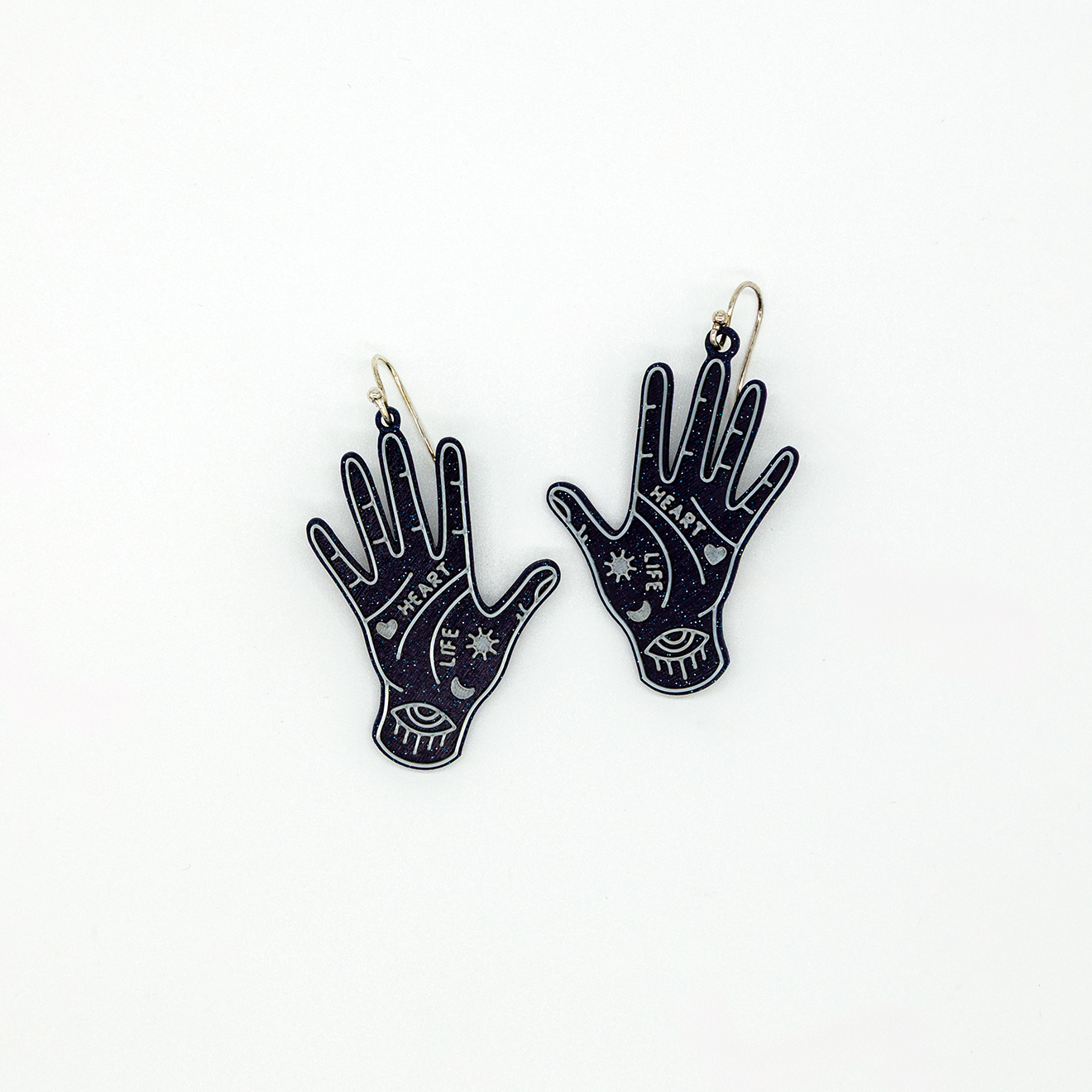 Cosmic Palmistry Earrings | Sterling Silver 925