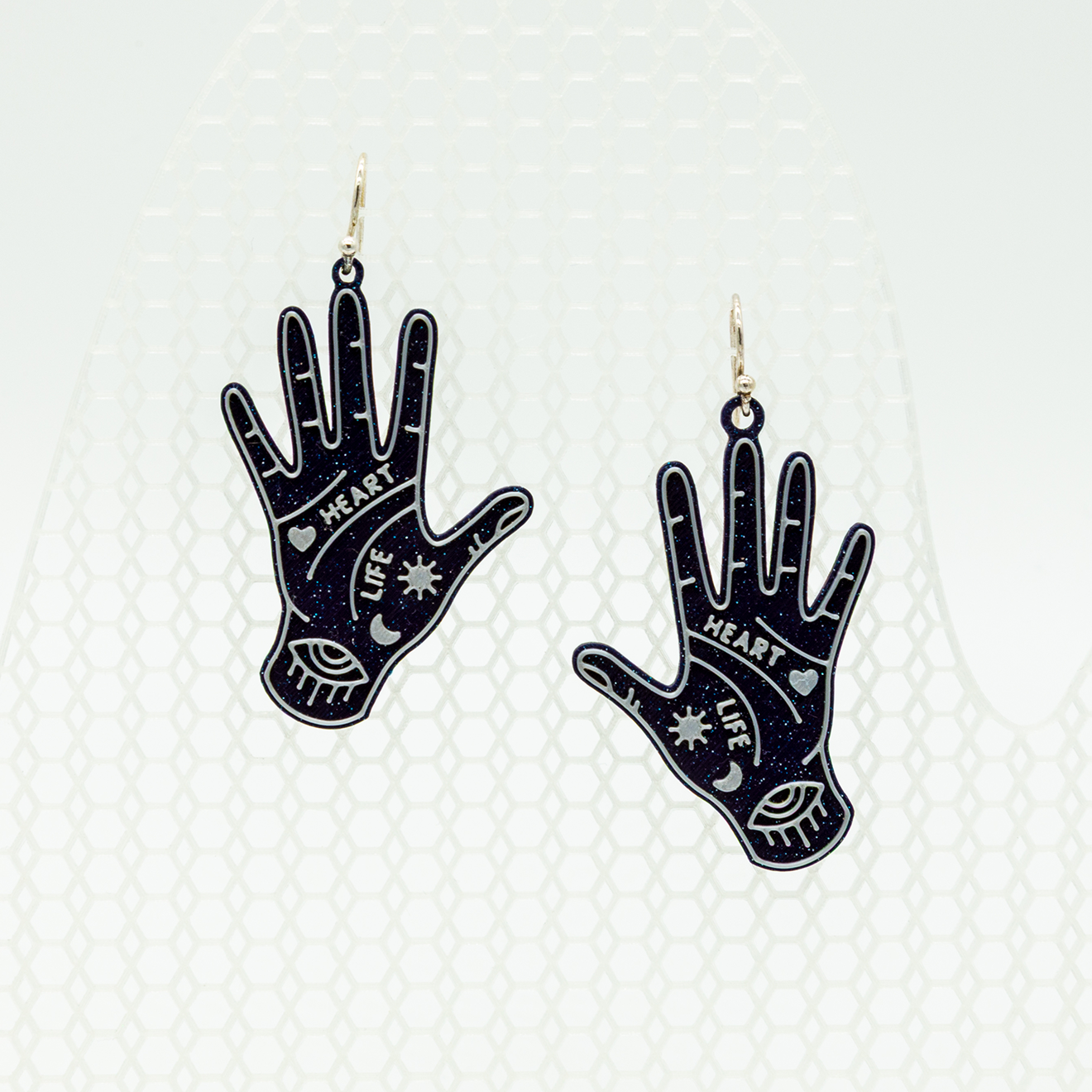 Cosmic Palmistry Earrings | Sterling Silver 925
